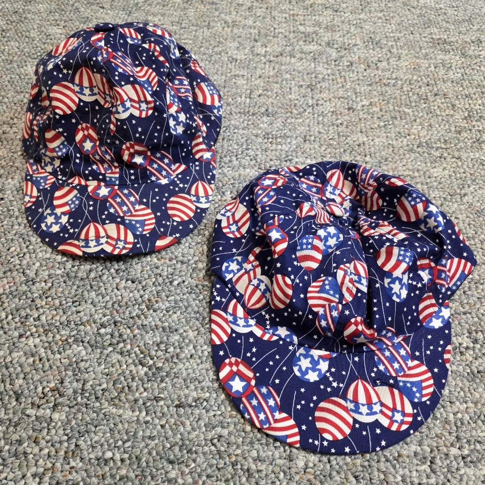 Hot Topic Pair of Patriotic Caps